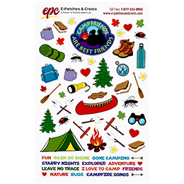 Camping Sticker Sheet