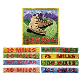 Hiking Miles Set (Iron-On)