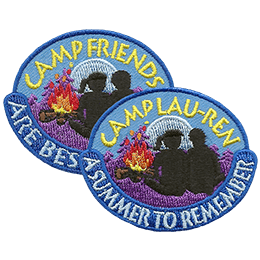 A Summer to Remember adapted patch with the original Camp Friends patch in the background